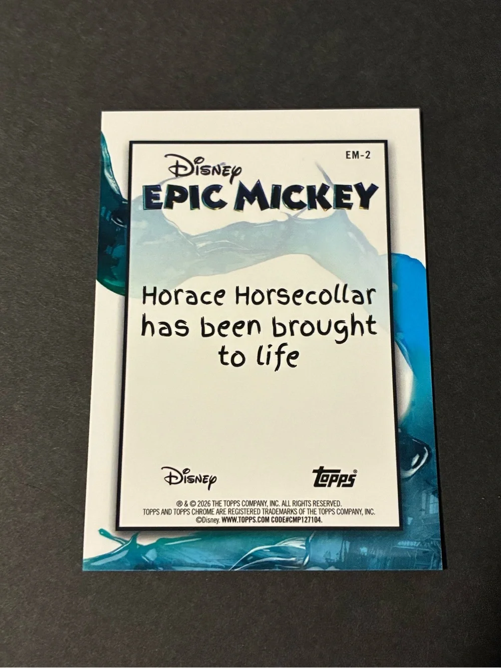 2026 Disney Topps Chrome Disney Epic Mickey Insert Set of 4 Cards